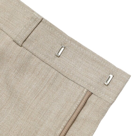 Tuomi (Finland) 70s, Linen Blend, Hook & Bar, Straight Leg - Picture 3 of 9